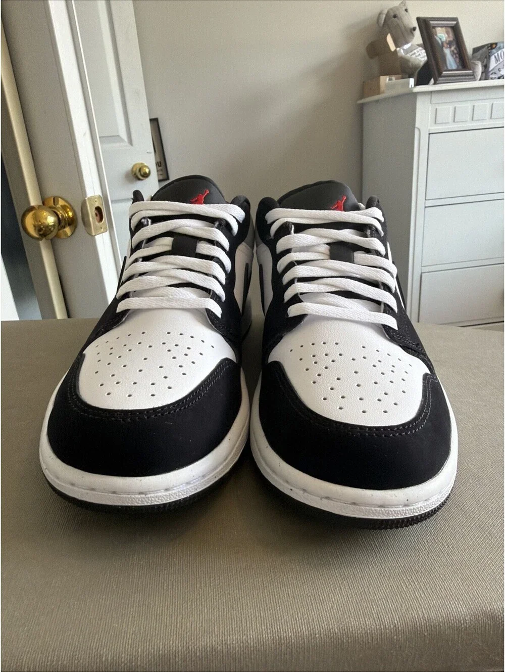 Jordan 1 Low SE ‘White Black Matte Silver Fire Red’ (HF3148-106) Men Sizes New